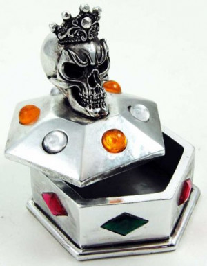 Шкатулка Skull Box Box Silver Colour - Изображение