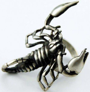 Ring Pewter Scorpion - 