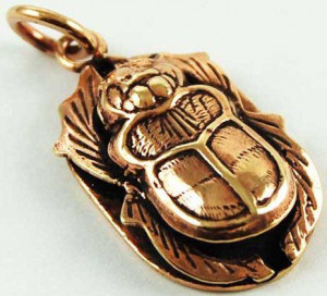  Pendant Bronze Scarab - 