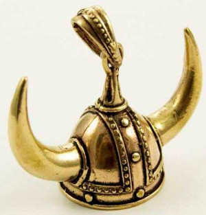  Pendant Bronze Viking Helmet H40, W40mm - 