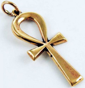  Pendant Bronze Plain Ankh - 