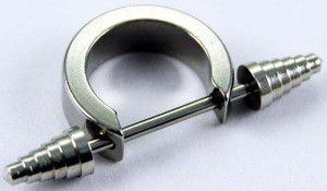  Earring With 5 Tier Ends Nickel Free - 