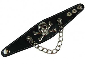  Bracelet Black Skull - 