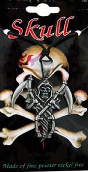 Pendant Pewter Reaper 6.5cm - 