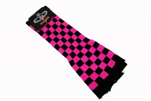  Glove Long Pink Check - 