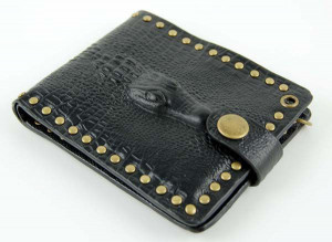  Wallet Black Crocodile Effect - 