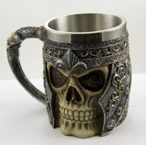  Tankard Skull Face With Armour - 