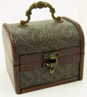  Box Wooden Chest 12X1OX1Ocm - 
