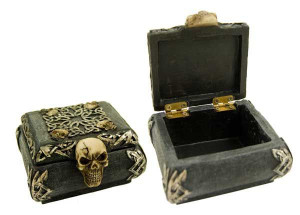  Box Black Ivory Skulls - 