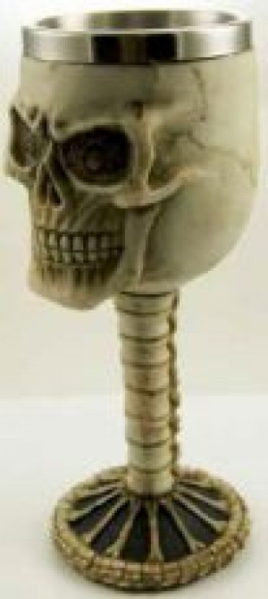  Goblet Ivory Skull Face Cleopatra 97484 -  