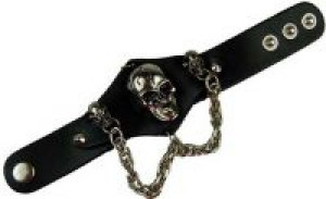  Bracelet Black 3 Skull Cleopatra 86399 -  