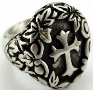  Ring Pewter Cross In Centre Cleopatra 93826 -  