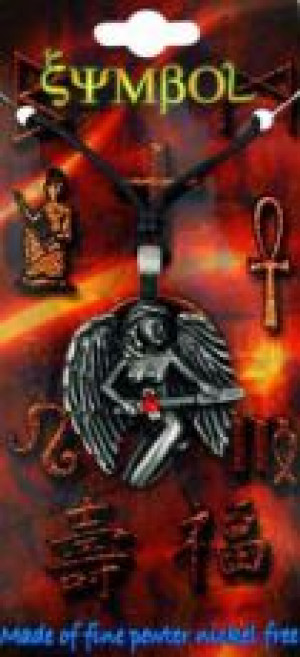  Pendant Pewter Angel With Sword 4.5cm Cleopatra 91251 -  