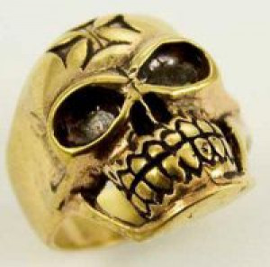 Ring Bronze Skull And Cross Cleopatra 58871 -  