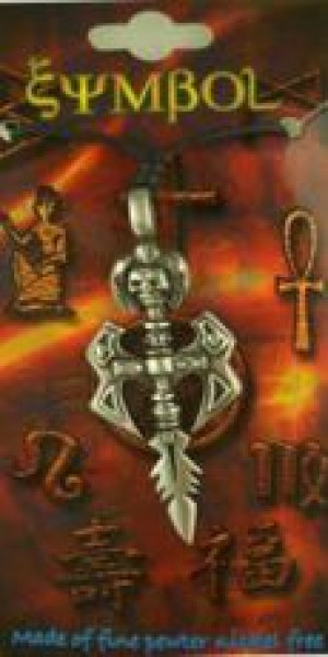  Pendant Pewter Sword With Head Cleopatra 91175 -  