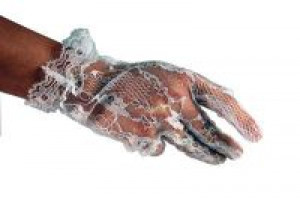  Gloves Lace White One Size Cleopatra 91612 -  