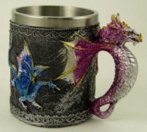    Tankard With Pink Dragon Cleopatra 71164 -  