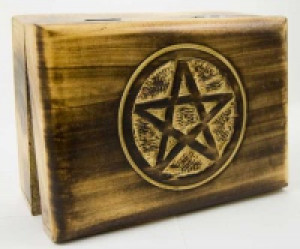  Box Wooden Pentagram 17x12CM Cleopatra 97143 -  