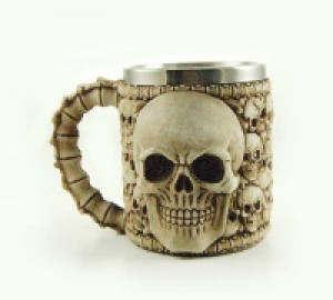  Tankard Ivory Skull Face Cleopatra 72991 -  