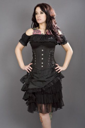  Mistress underbust black taffeta - 