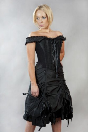  Dita dress black taffeta - 