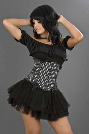  Daisy underbust polka dot corset - 