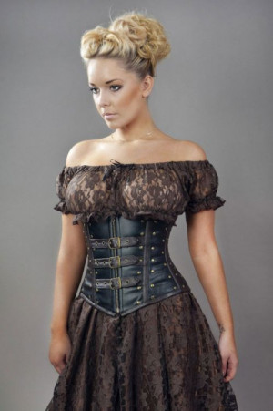  Gypsy brown vintage stretch lace top - 