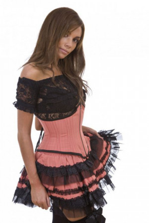 Юбка Lolita burlesque mini skirt in pink pinstripe / Аниме / Косплей / Лолита - Изображение