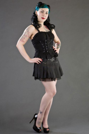  Lucy rockabilly mini pinstripe skirt /  /   /  - 