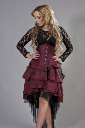  Scarlet long sleeve black lace gothic top - 