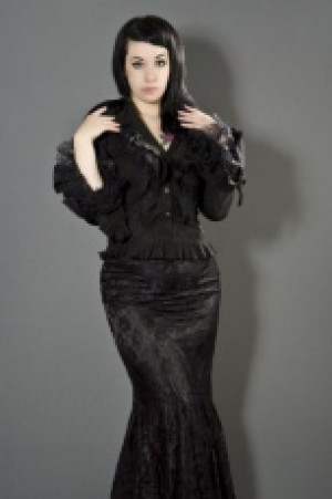  Widow shirt black cotton Burleska widow-shirt-black-cotton -  