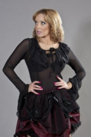  Brenda gothic top black mesh Burleska brenda-top-black-mesh -  