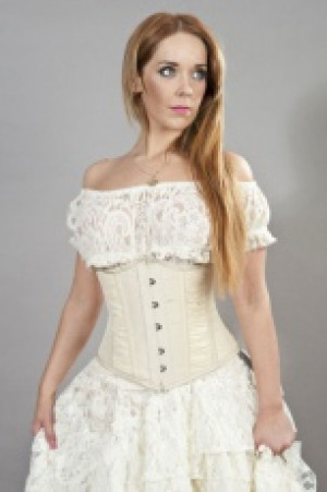  Gypsy cream stretch lace vintage top Burleska gypsy-top-cream-lace -  