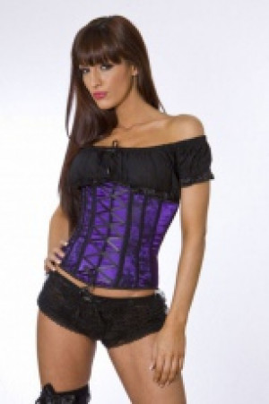  Mollflanders underbust corset in purple satin with black lace overlay Burleska mollflanders-underbust-corset-purple-black-lace -  