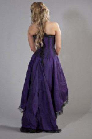  Monroe corset dress in purple taffeta -  1