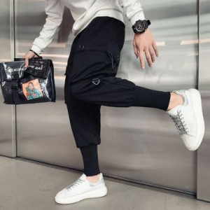  Guangzhou trousers line clothing wholesaler 8028/BK -  