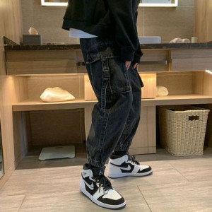   Guangzhou trousers line clothing wholesaler 7068/BK -  