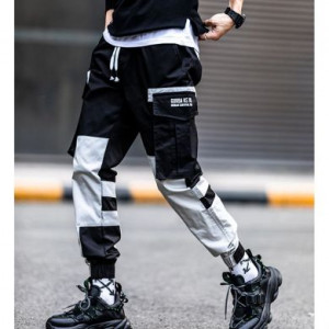     Guangzhou trousers line clothing wholesaler W100/BK -  
