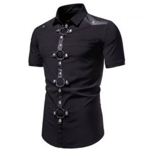 Рубашка Hangzhou Yuxiang Apparel Strength Supplier 1815-C101/BK - маленькая картинка