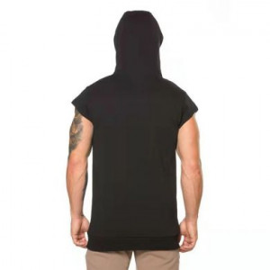 Балахон без рукавов Тренд этого года Hangzhou Yuxiang Apparel Strength Supplier 1503-B11/BK - маленькая картинка