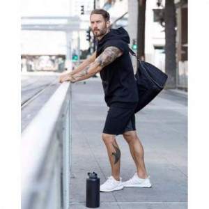 Балахон без рукавов Тренд этого года Hangzhou Yuxiang Apparel Strength Supplier 1503-B11/BK - маленькая картинка
