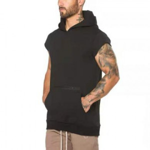 Балахон без рукавов Тренд этого года Hangzhou Yuxiang Apparel Strength Supplier 1503-B11/BK - маленькая картинка