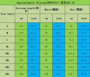  +   Qianshan Xinhe Clothing E-Commerce Co., Ltd HP0731/BK -  
