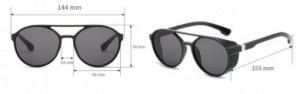  Round frame sunglasses Yiwu Aoming Trading Co., Ltd. 97040/BG -  