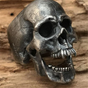 , Gothic punk jewelry ring - ,