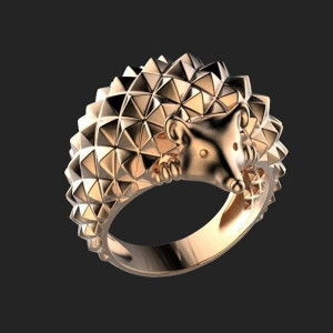 , Hedgehog ring - , 