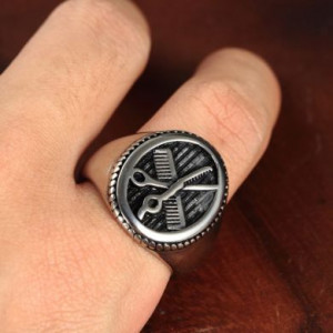  Hair stylist personality punk ring Yiwu Haiyi Electronic Commerce Co., Ltd. C59411 -  
