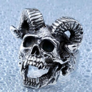  Satan ram horn skull ring Yiwu Haiyi Electronic Commerce Co., Ltd. C38084 -  