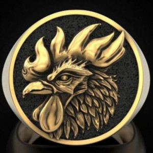  Retro rooster ring Yiwu Haiyi Electronic Commerce Co., Ltd. P0003/GL -  