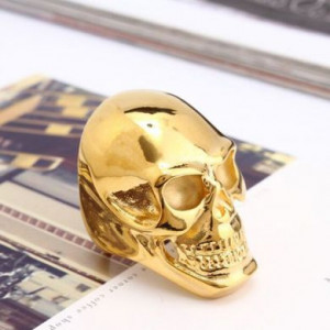  Shou skull titanium steel ring Yiwu Haiyi Electronic Commerce Co., Ltd. TR0030/GL -  